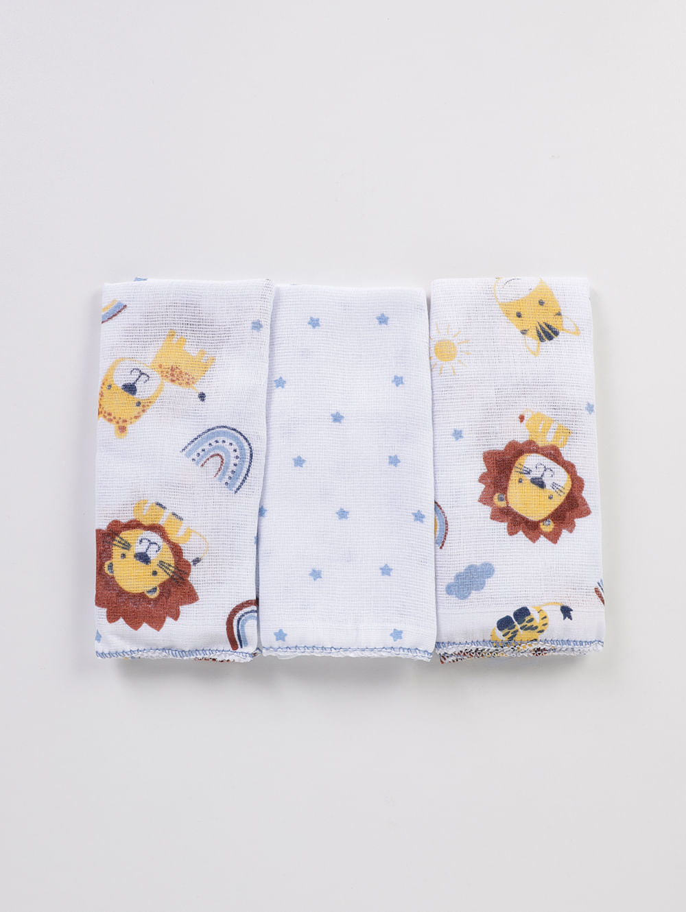 Babete Infantil Para Bebê - AZUL