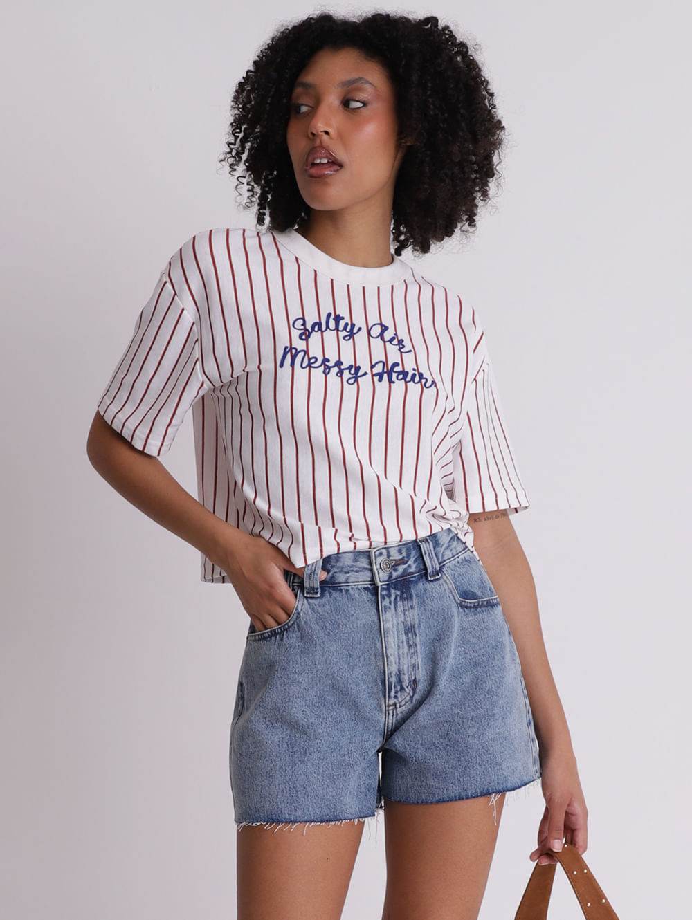 Short Malha Plus Size Feminino VERMELHO - Lojas Pompéia