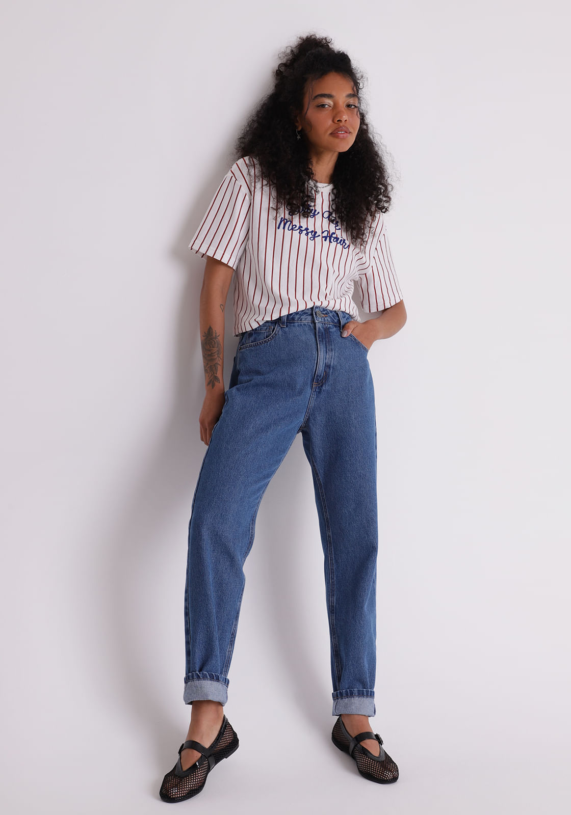 Calça mom jeans