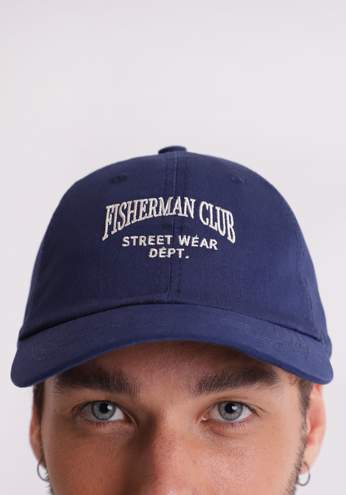 Boné dad hat com bordado fisherman club