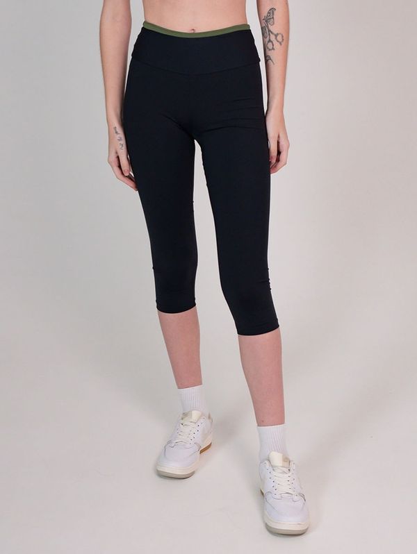 Calça legging capri Preto GG