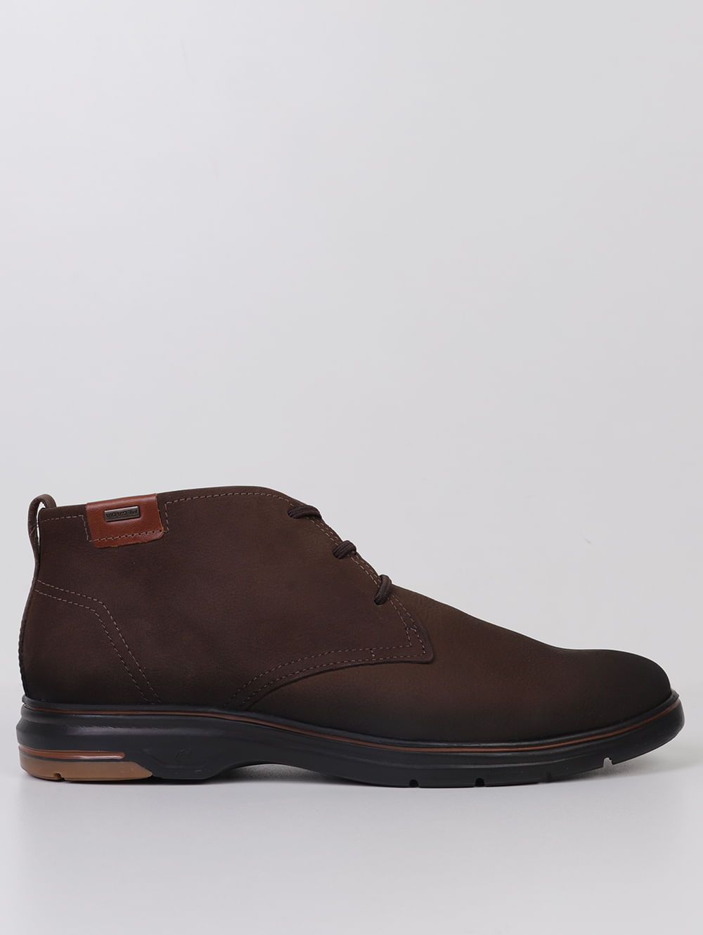 Botina Couro Rústica Pegada Masculina MARROM