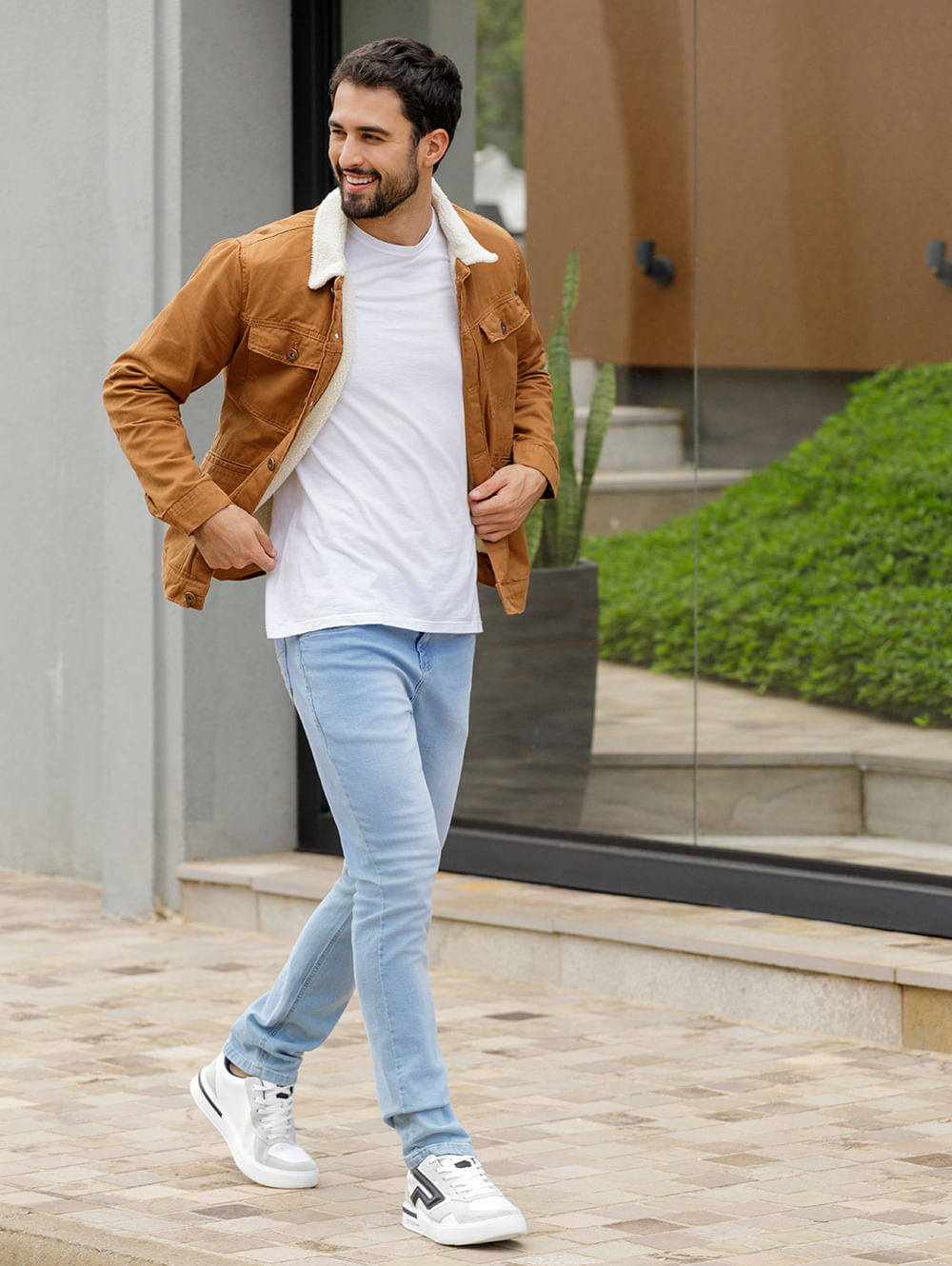 Calça Jeans Slim Masculina AZUL