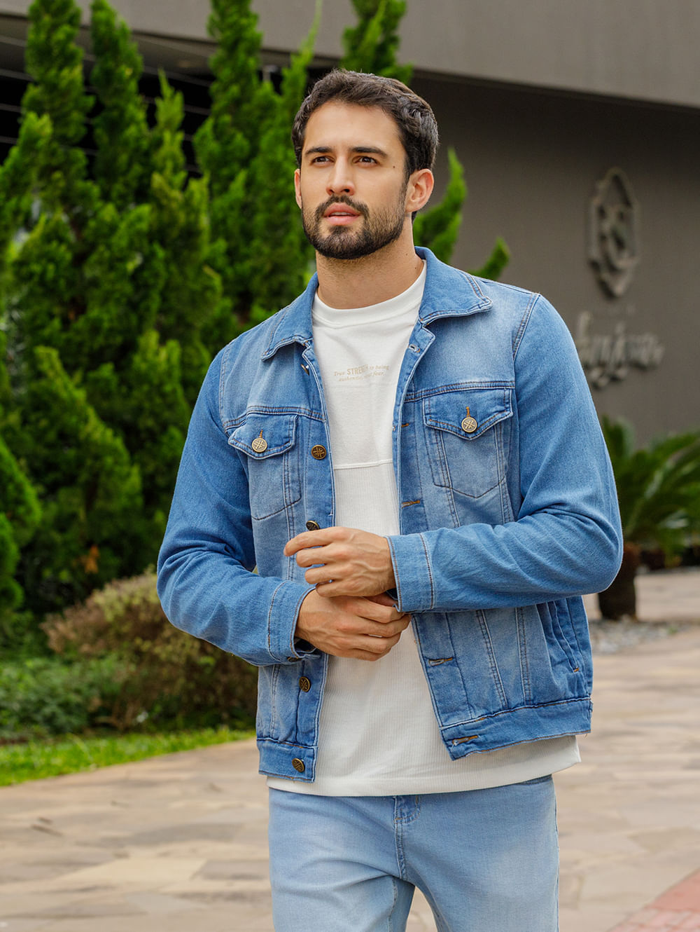 Jaqueta Jeans Masculina AZUL