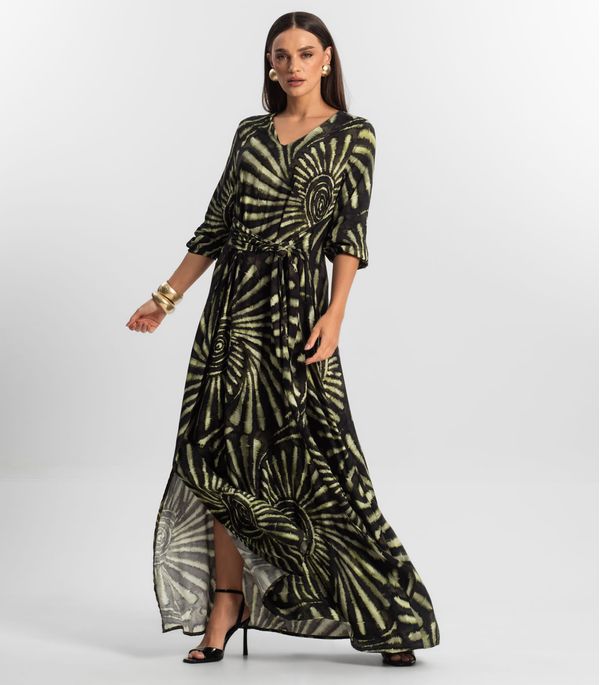 Vestido Longo Feminino Viscose Endless Verde P