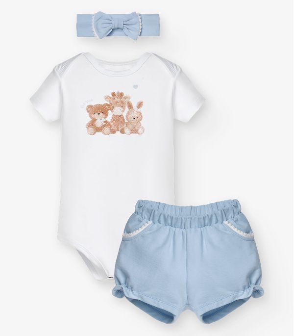 Conjunto Body com Faixa e Shorts Trick Nick Branco P