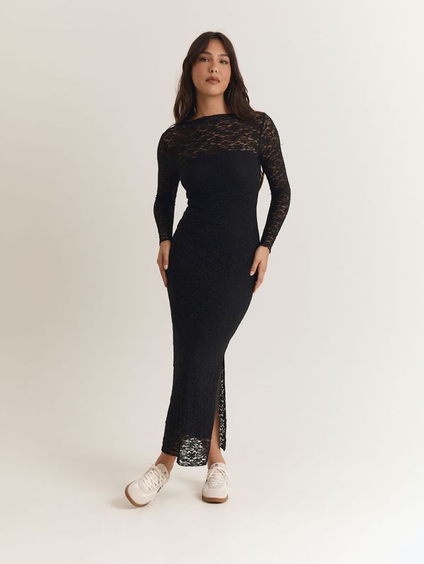 Vestido de renda Preto G