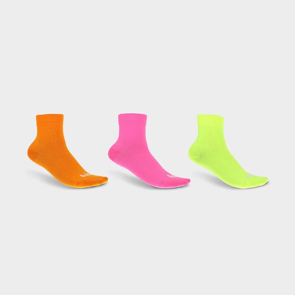Kit de Meias Infantil Bibi Neons Cano Médio 23/25