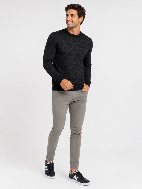 Calça Sarja Confort Masculina CINZA 44