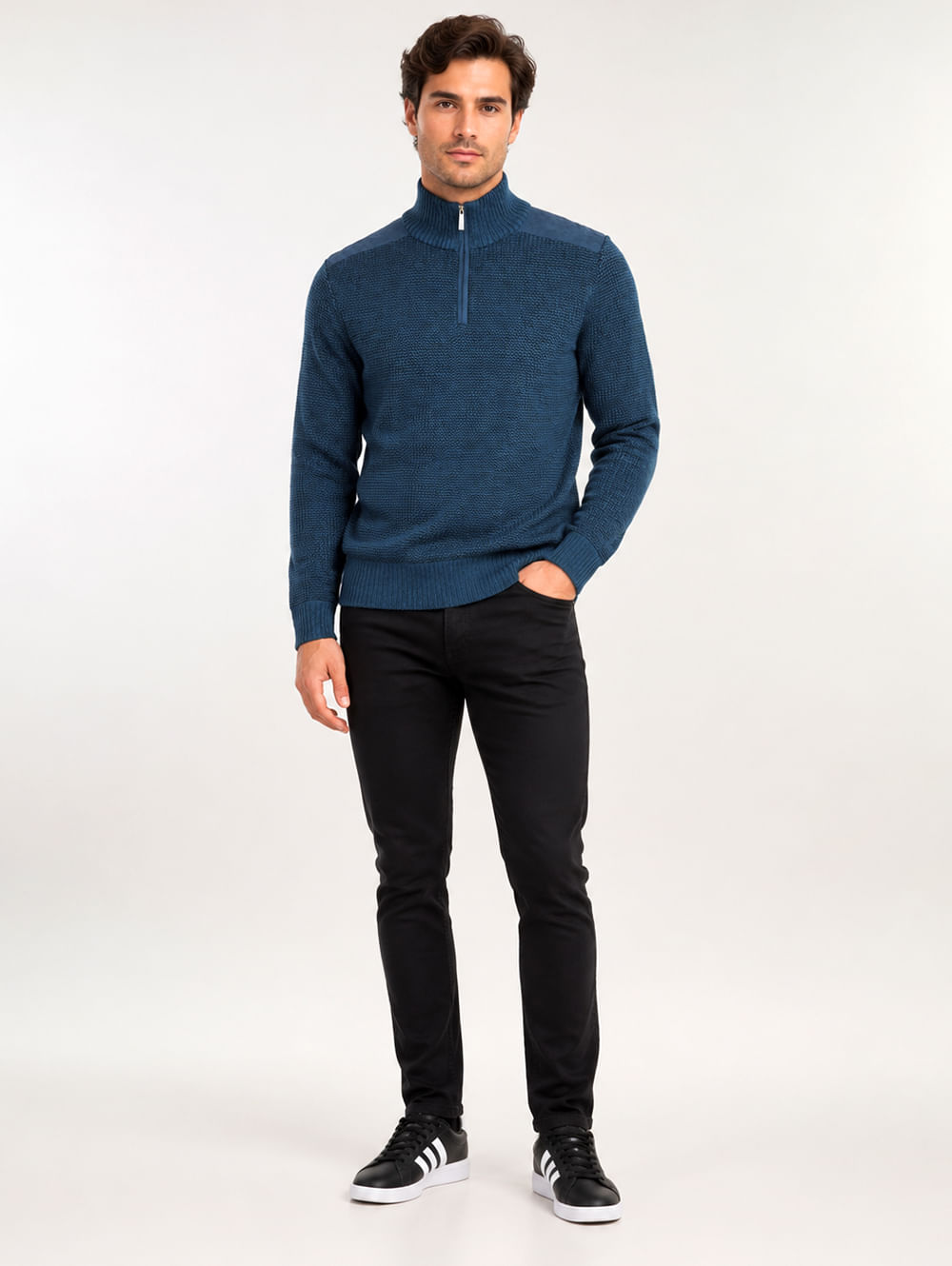 Blusão Tricot Eletrón Masculino AZUL
