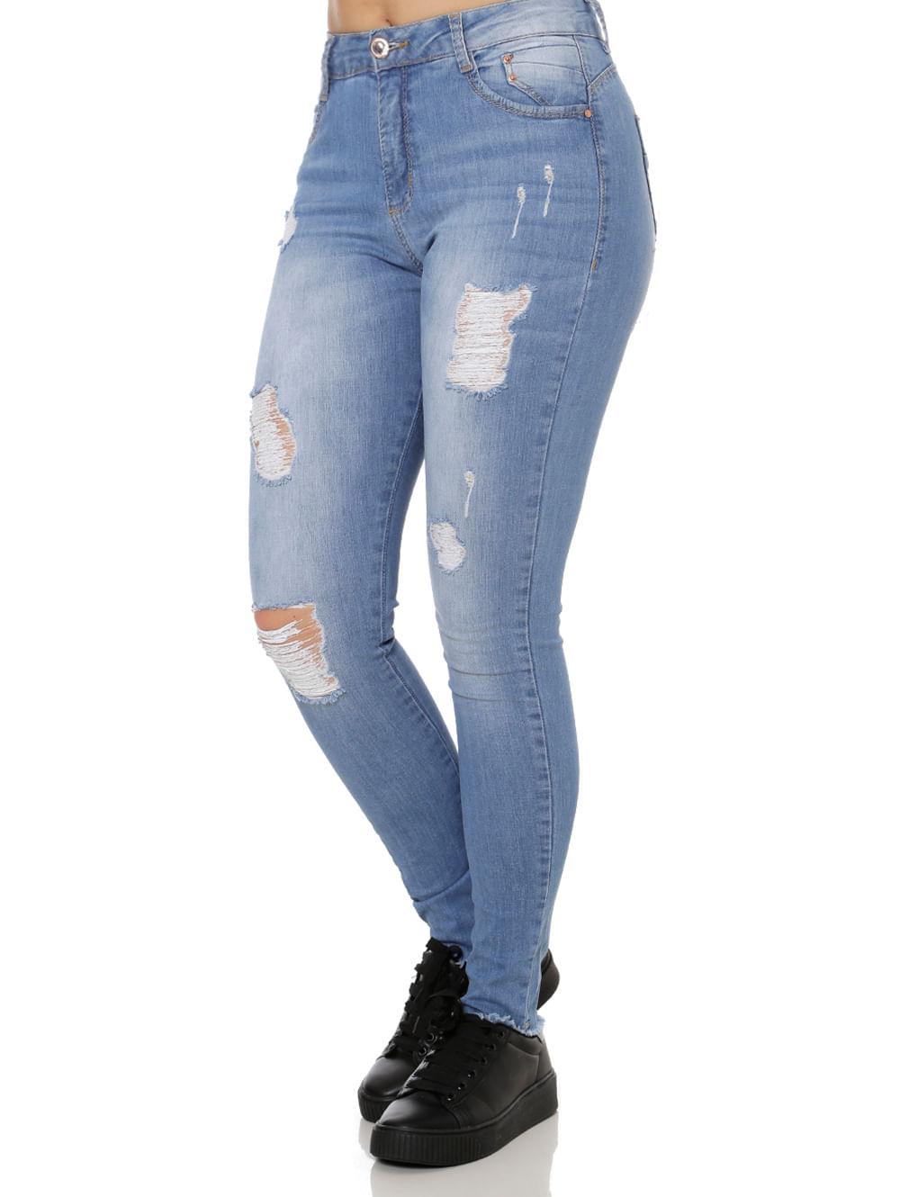calça jeans skinning feminina