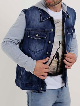 jaqueta jeans masculina adulto