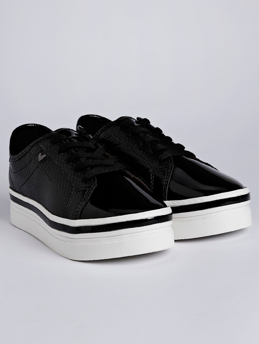 tenis flatform feminino preto