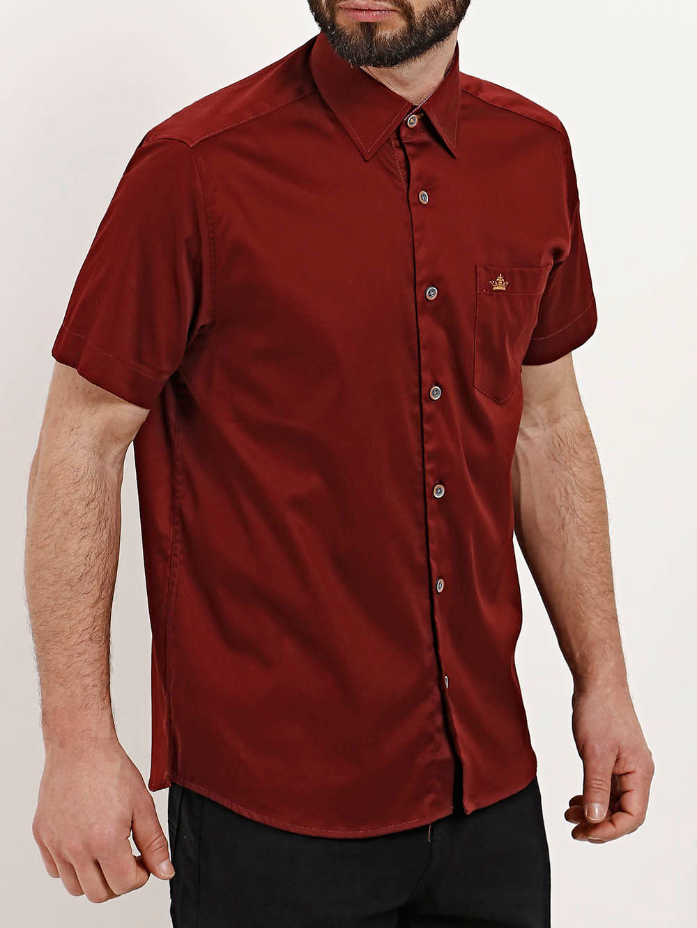 camisa manga curta masculina preta