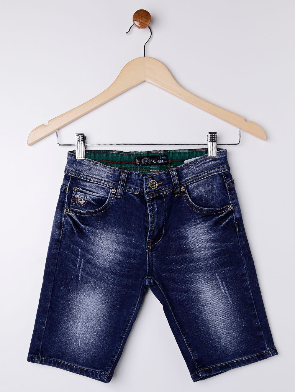 bermuda jeans juvenil feminina