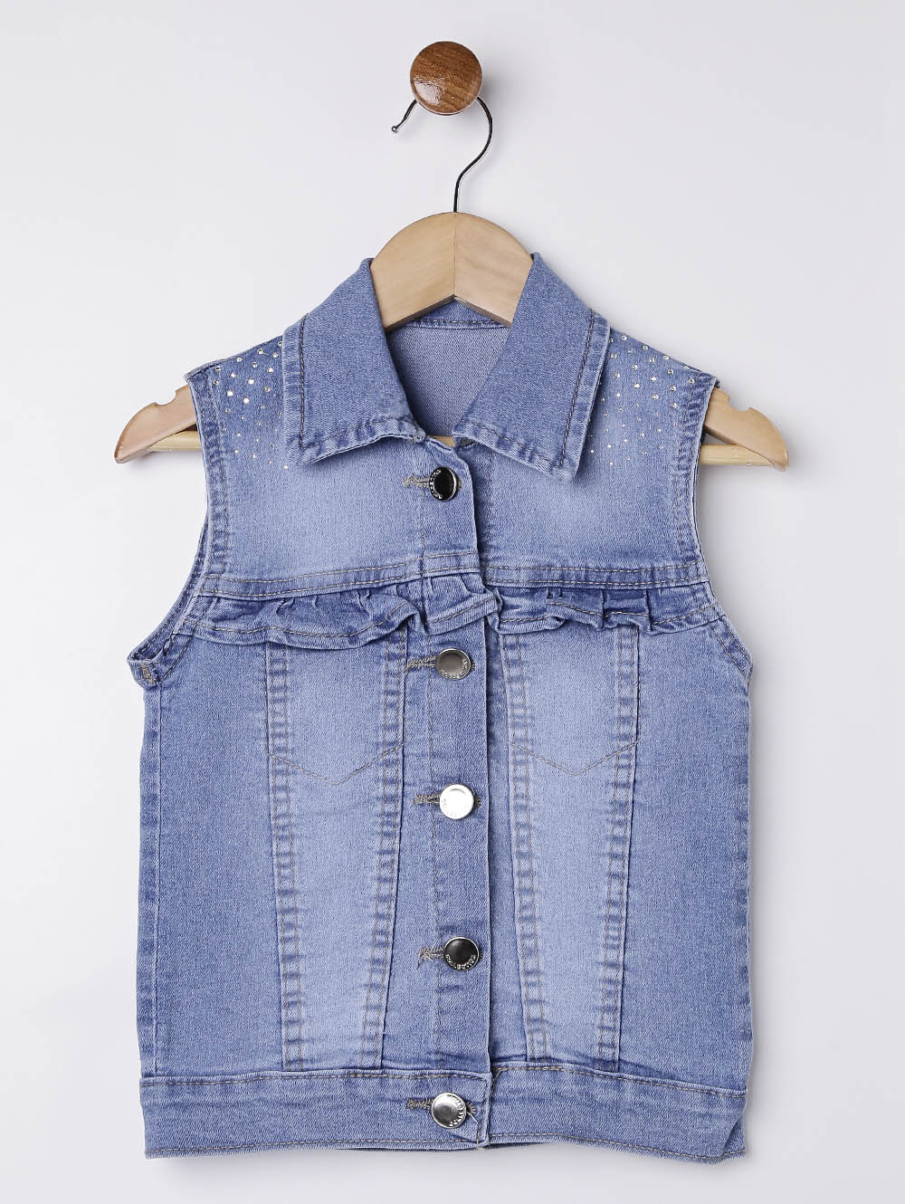 colete infantil jeans