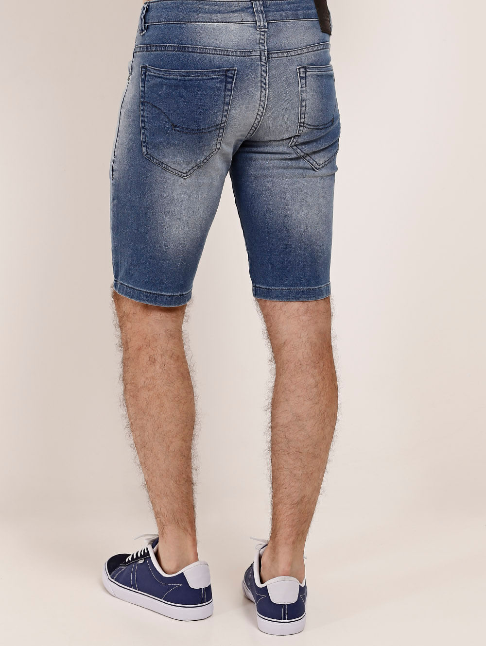 Bermuda Jeans Masculina Rock Soda Azul Lojas Pompeia