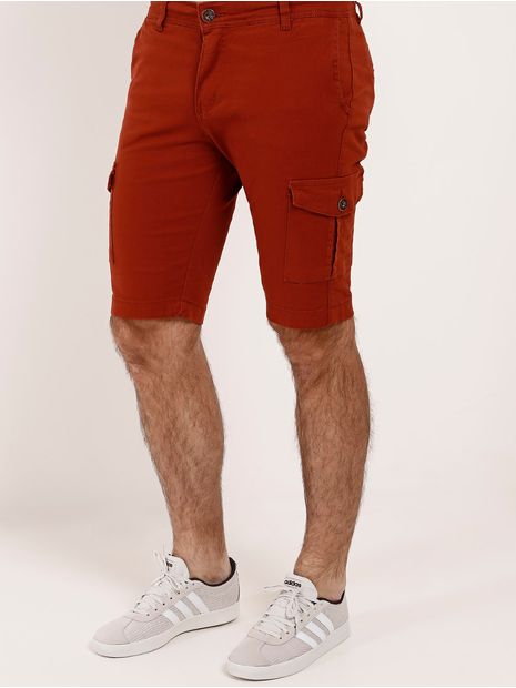 Bermuda Cargo Sarja Masculina Telha 42 Menor preço em Bermuda Cargo Sarja Masculina Telha 42