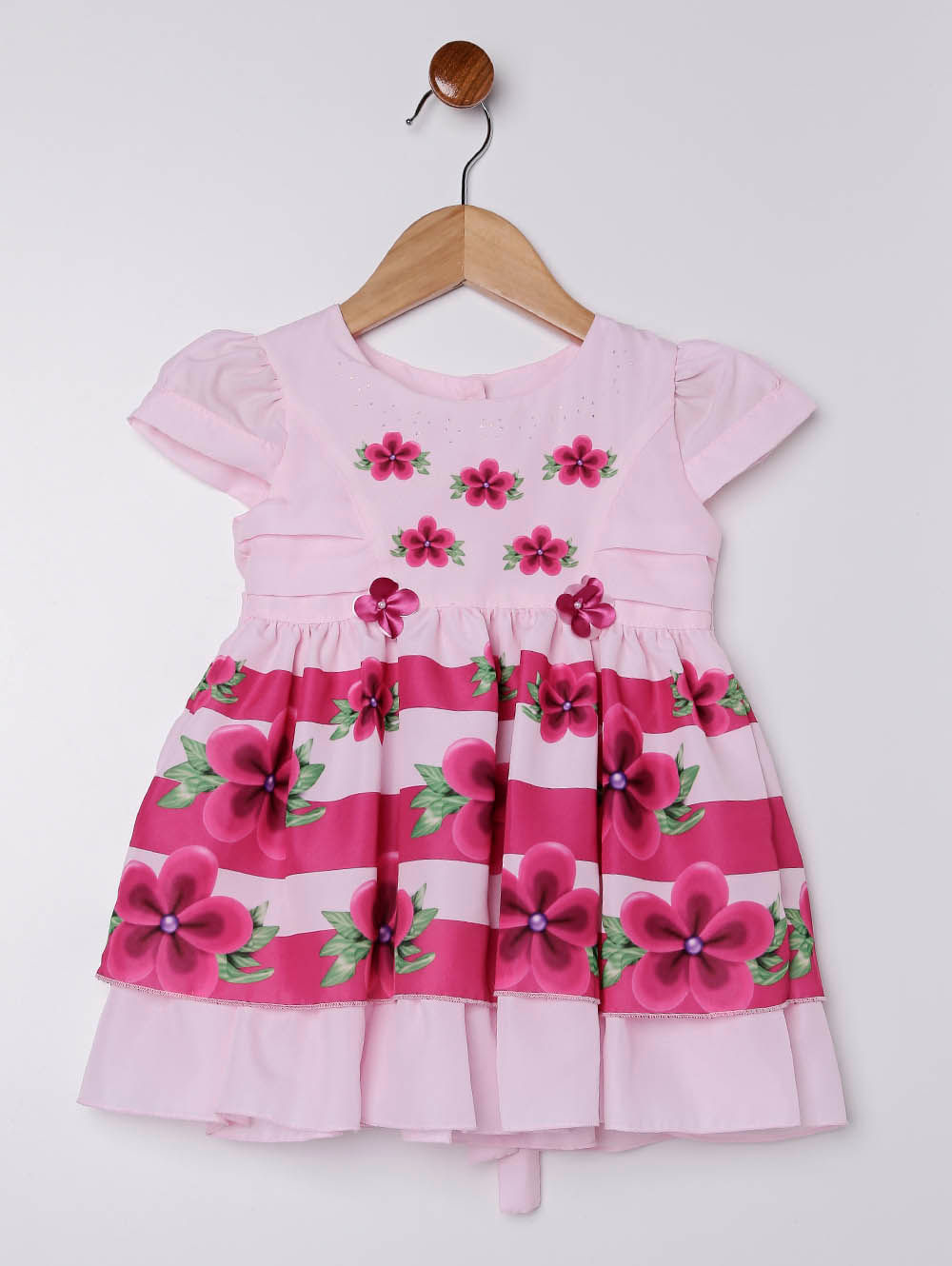 vestido de menina rosa