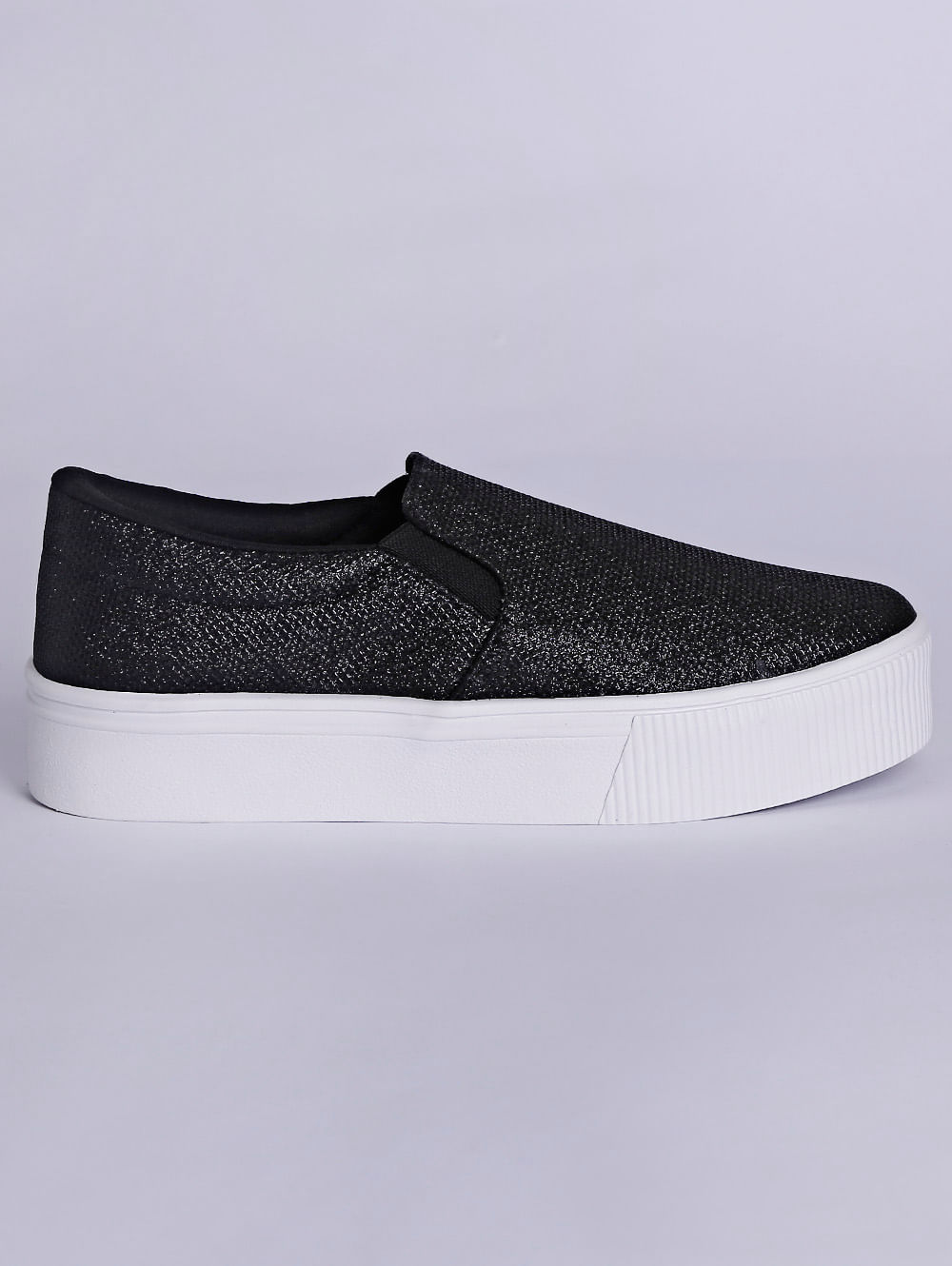 slip on feminino com brilho