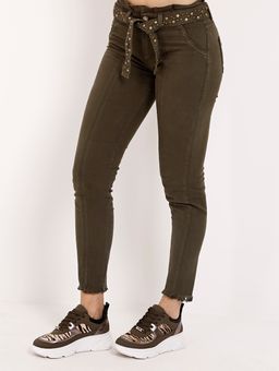 calça jeans feminina verde