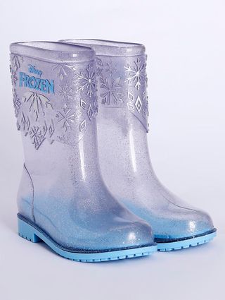 Bota Galocha Frozen Infantil para Menina - Transparente/azul 29 Menor preço em Bota Galocha Frozen Infantil para Menina - Transparente/azul 29