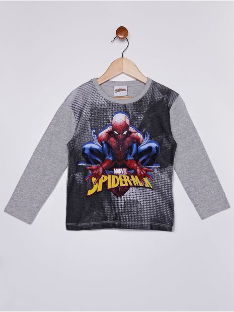 Camiseta-Manga-Longa-Spiderman-Infantil-Para-Menino---Cinza-1
