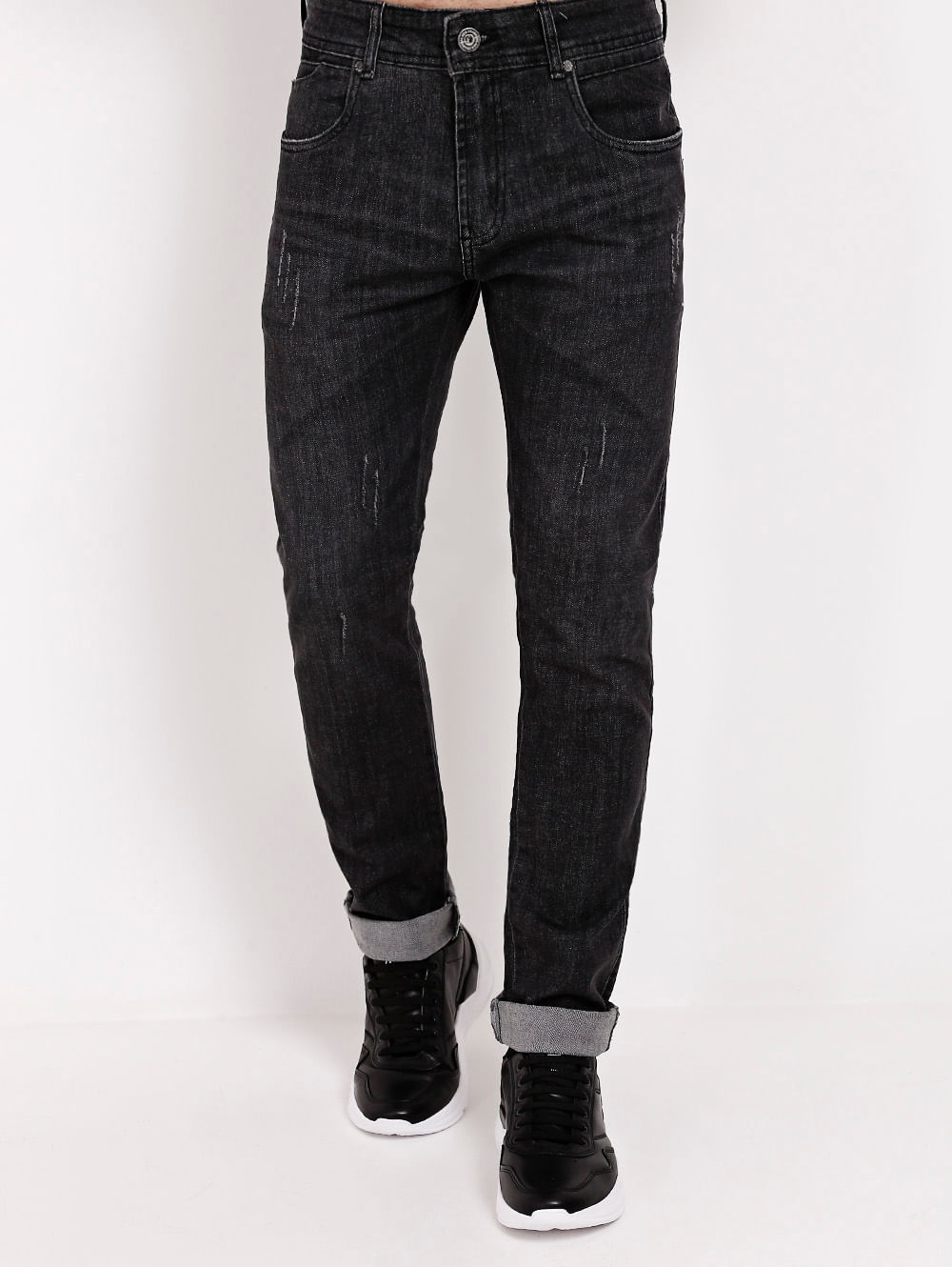 calça jeans preta masculina