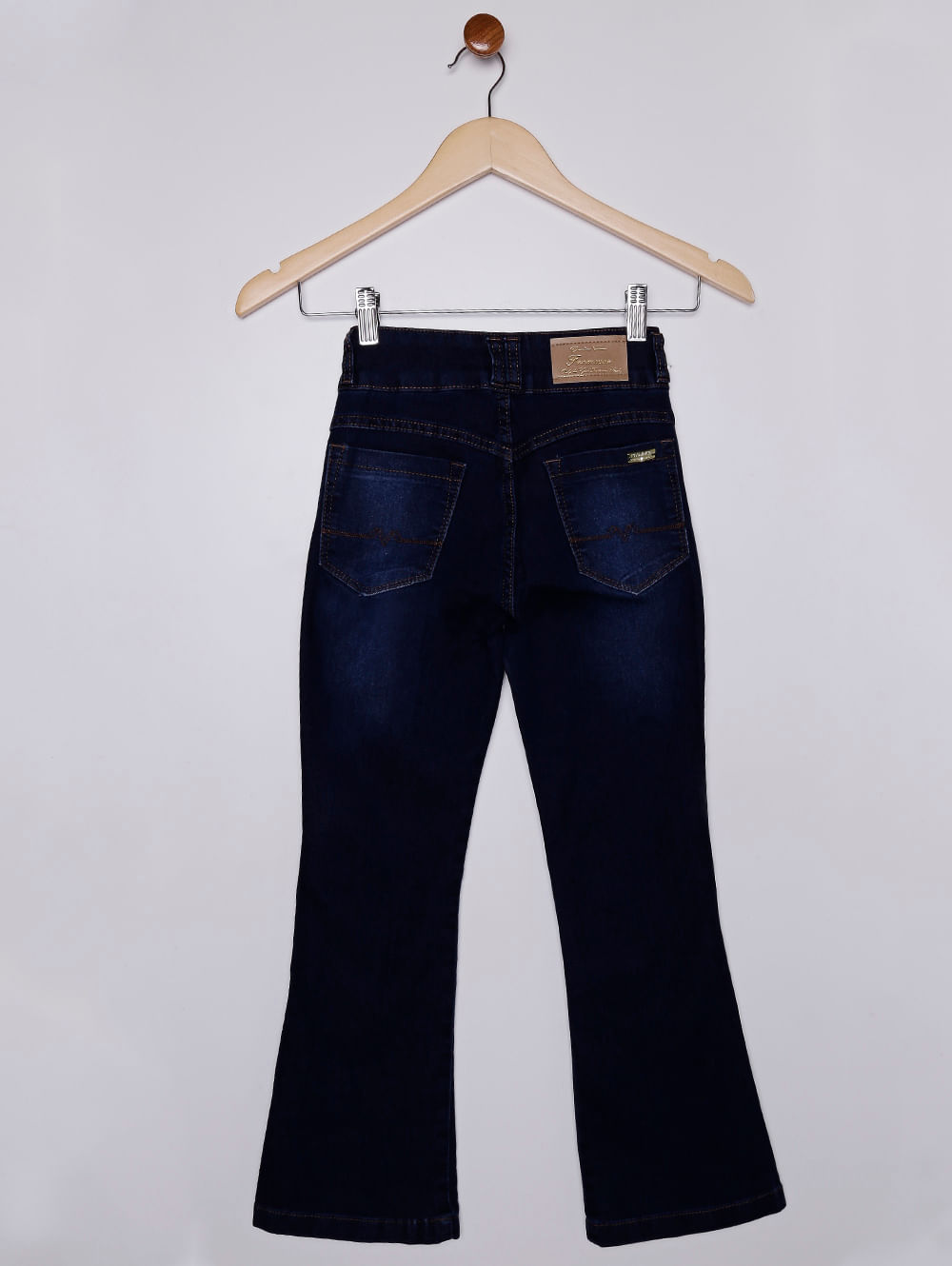 calça flare jeans juvenil