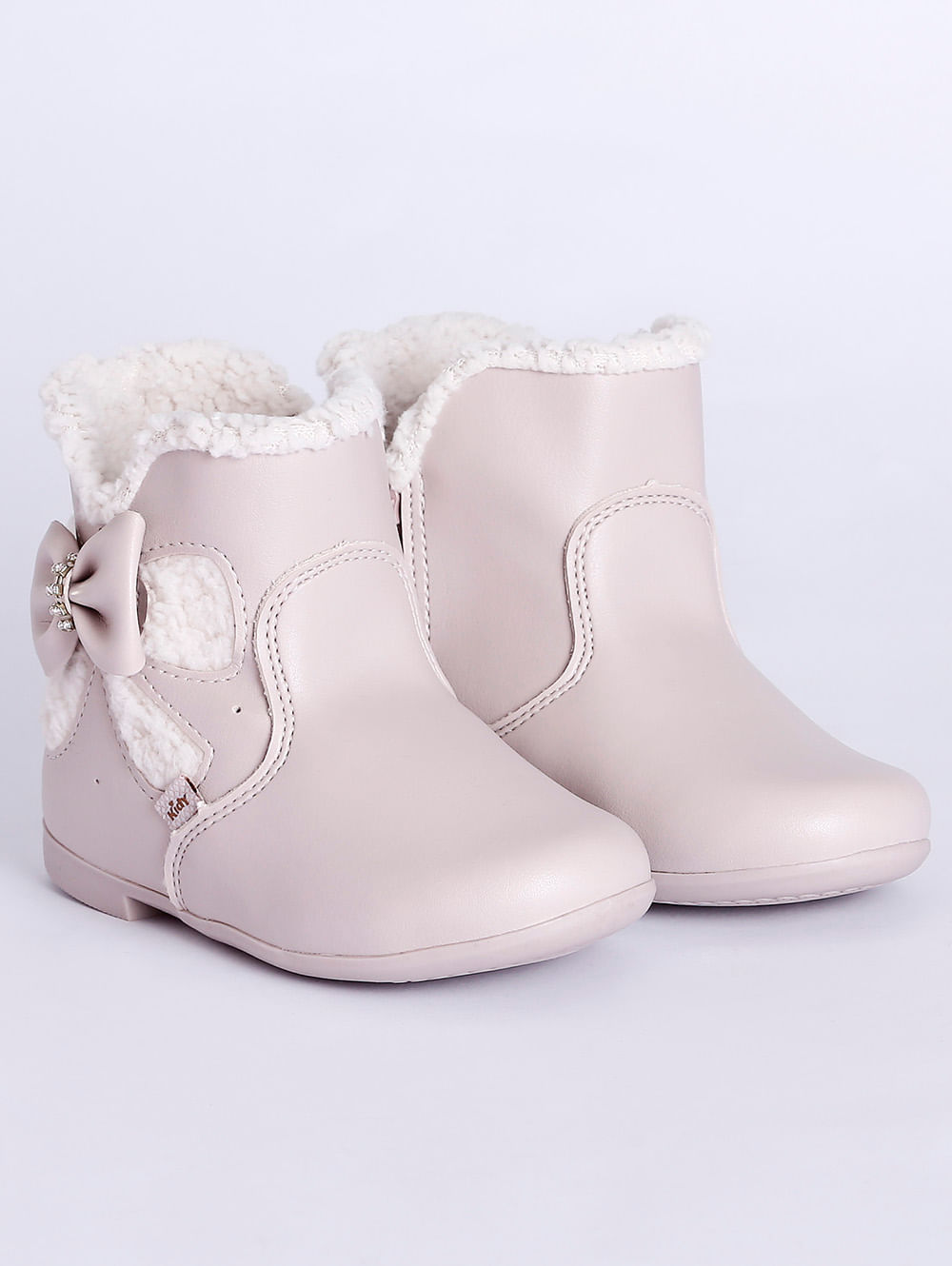 Bota Forrada Kidy Infantil Para Bebe Menina Lilas Lojas Pompeia