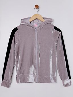 jaqueta prata infantil