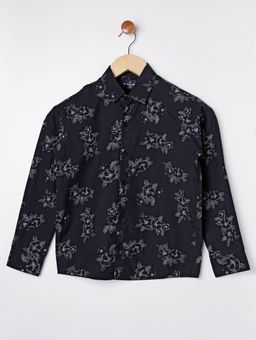 camisa floral juvenil