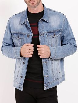 jaqueta jeans masculina bivik