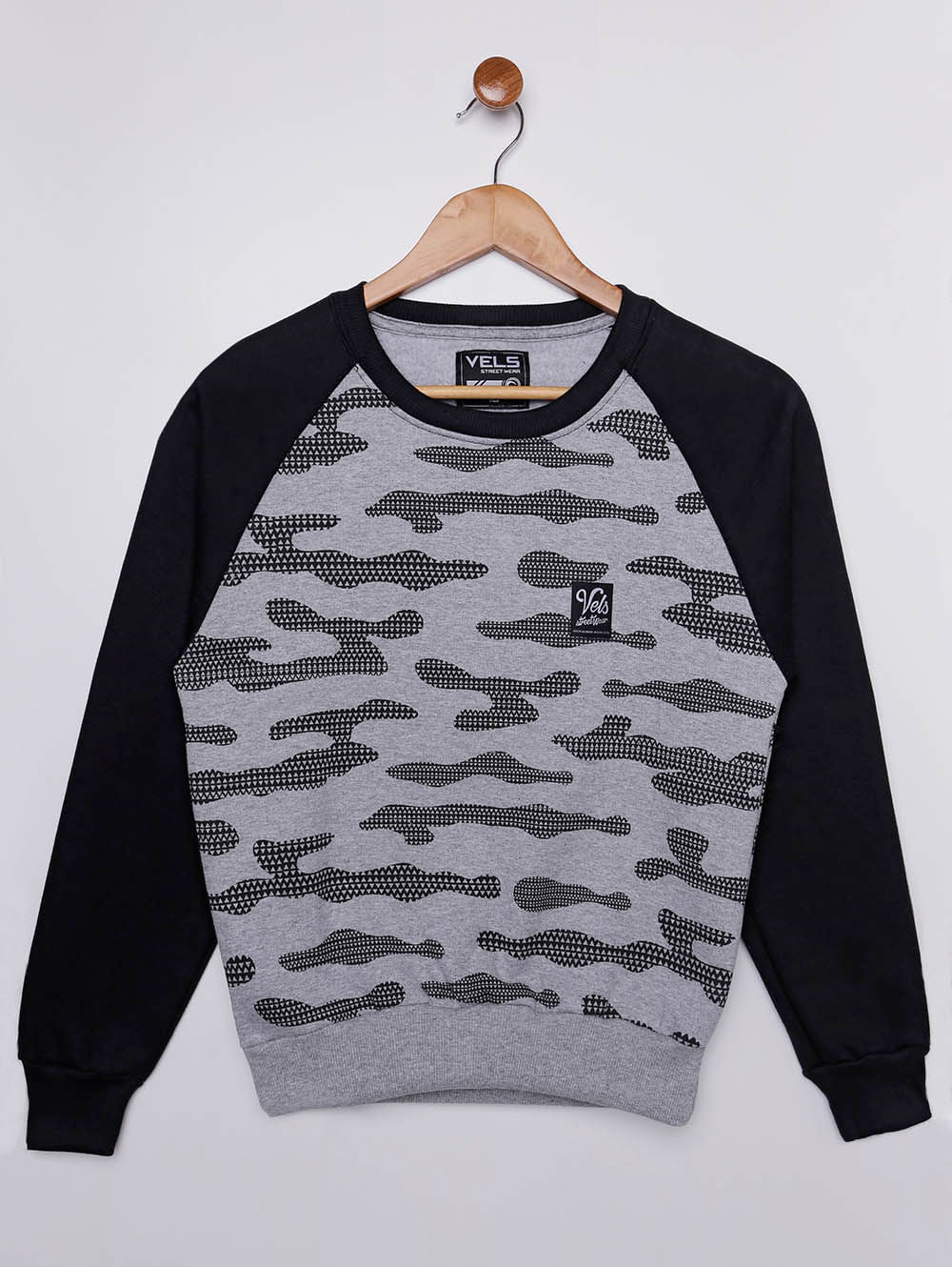 moletom camuflado preto