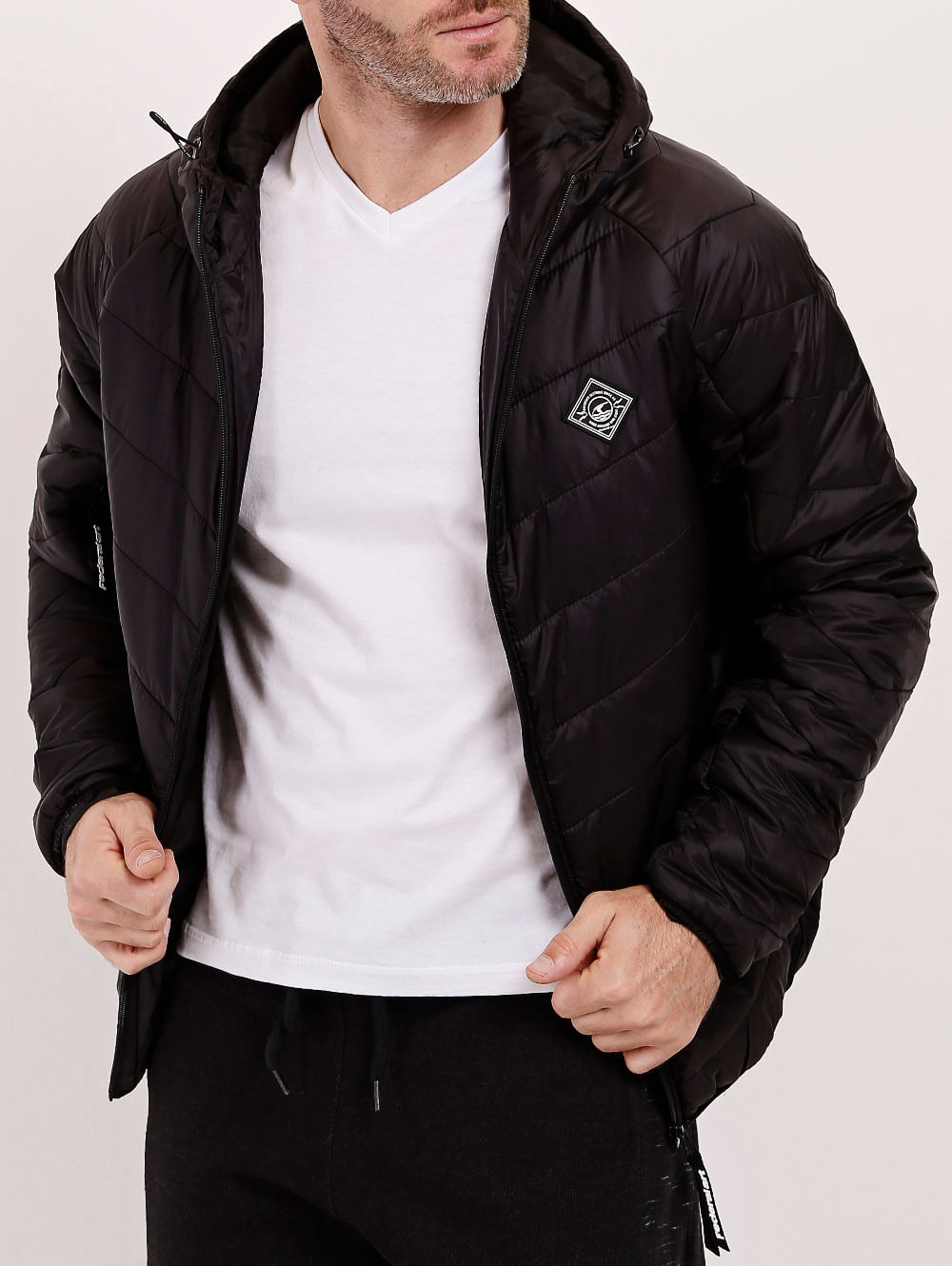 jaqueta masculino preto