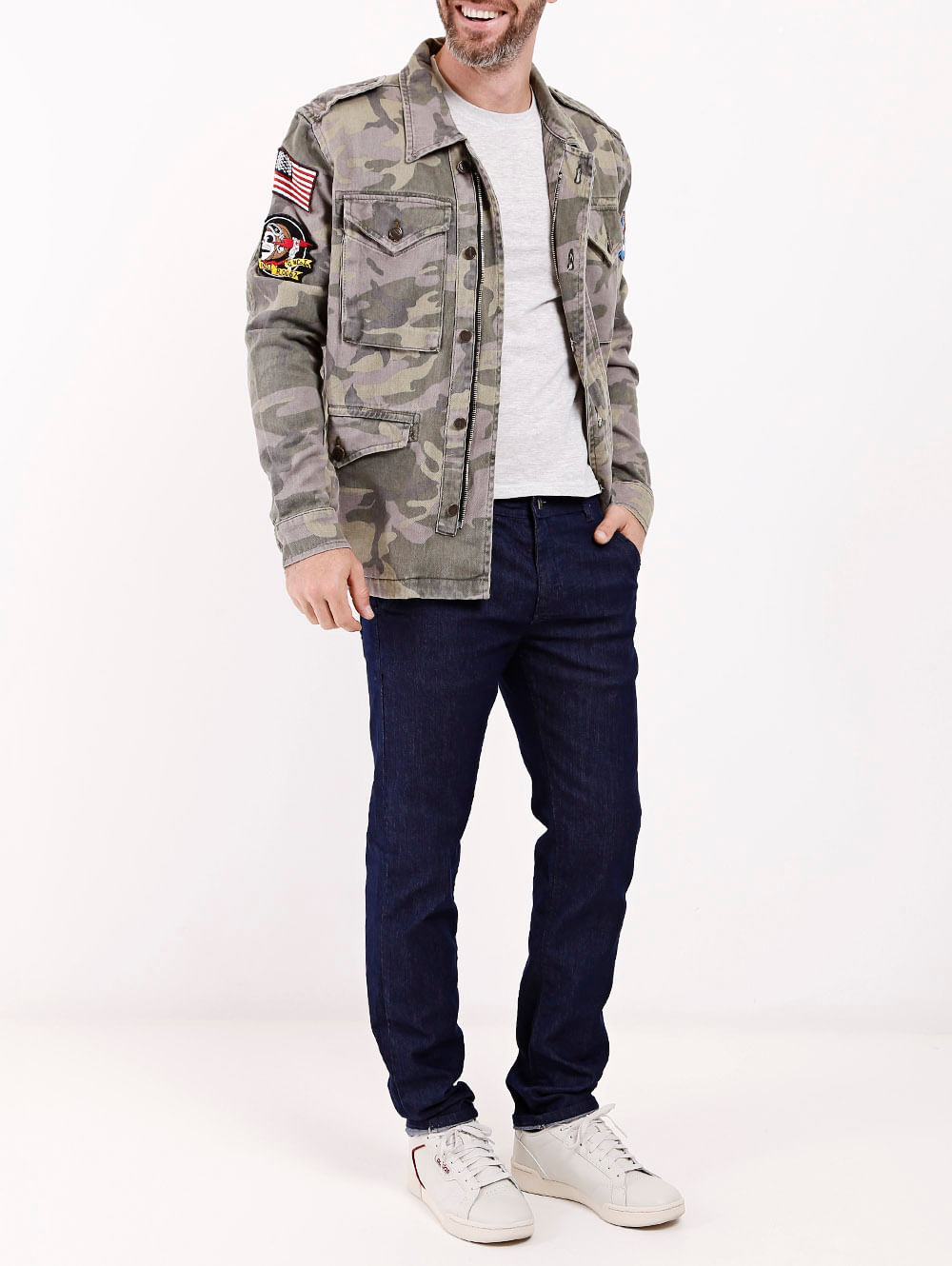 jaqueta jeans masculina bivik verde militar