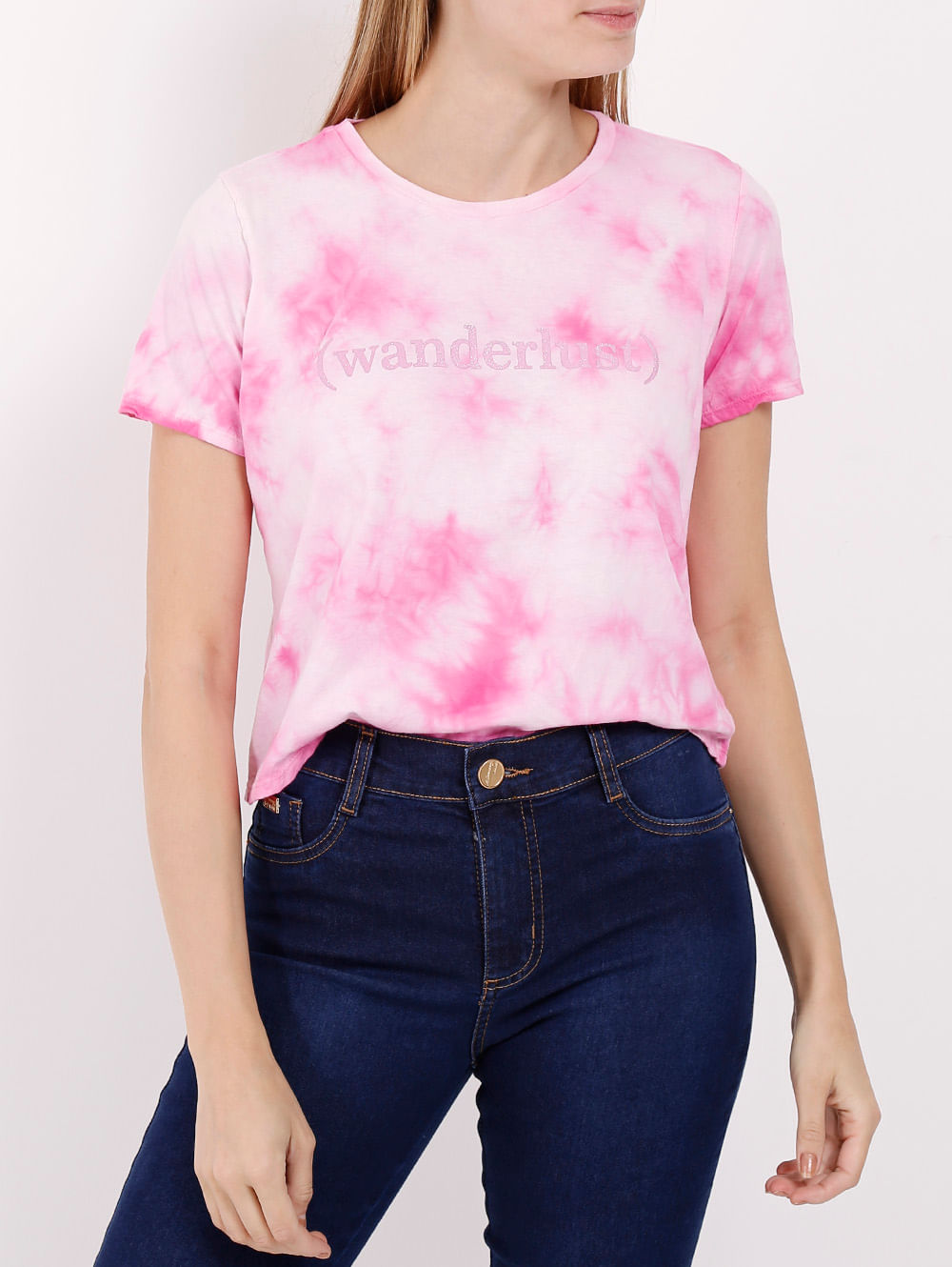 camisa jeans rosa feminina