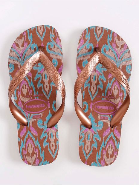 Chinelo Havaianas Spring Feminino Marrom/dourado 33/34 Menor preço em Chinelo Havaianas Spring Feminino Marrom/dourado 33/34