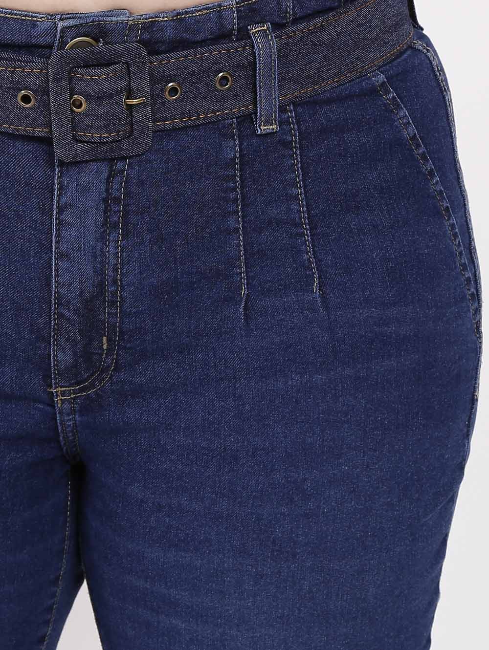 calça jeans plus size com cinta