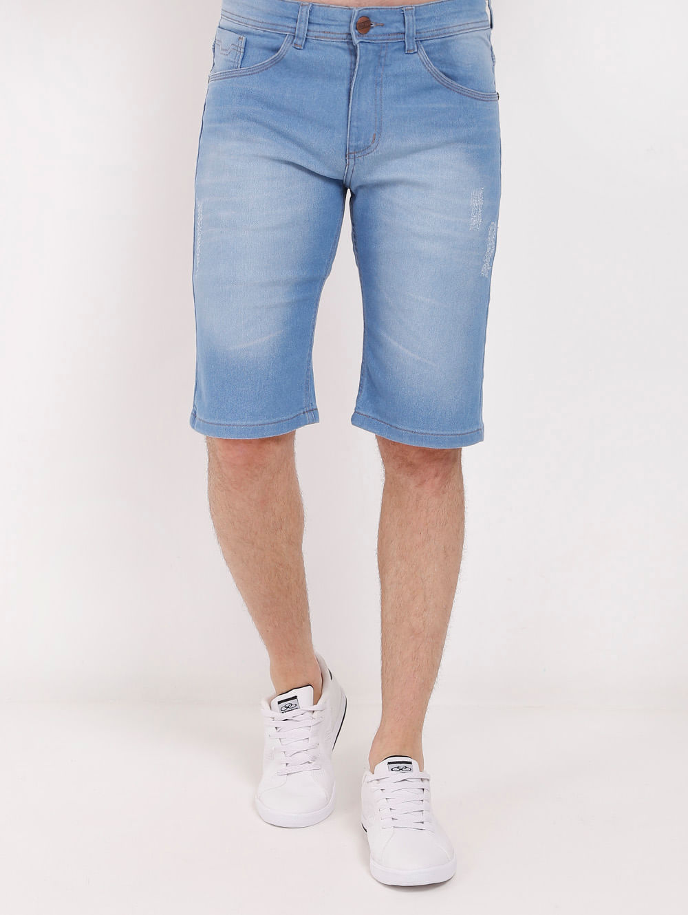 shorts jeans masculino claro