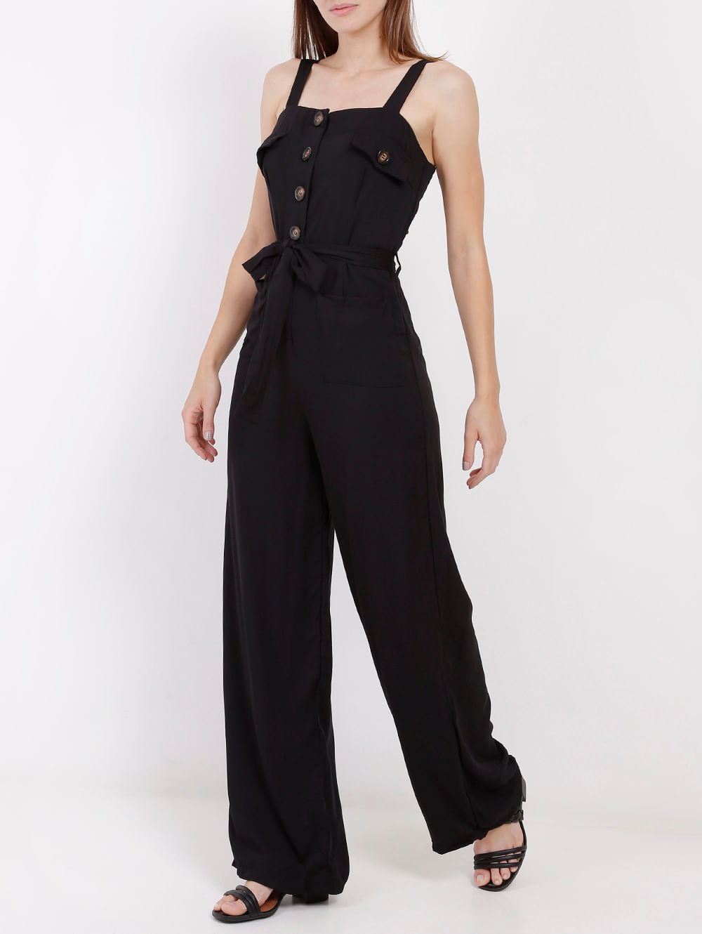 macacao comprido preto