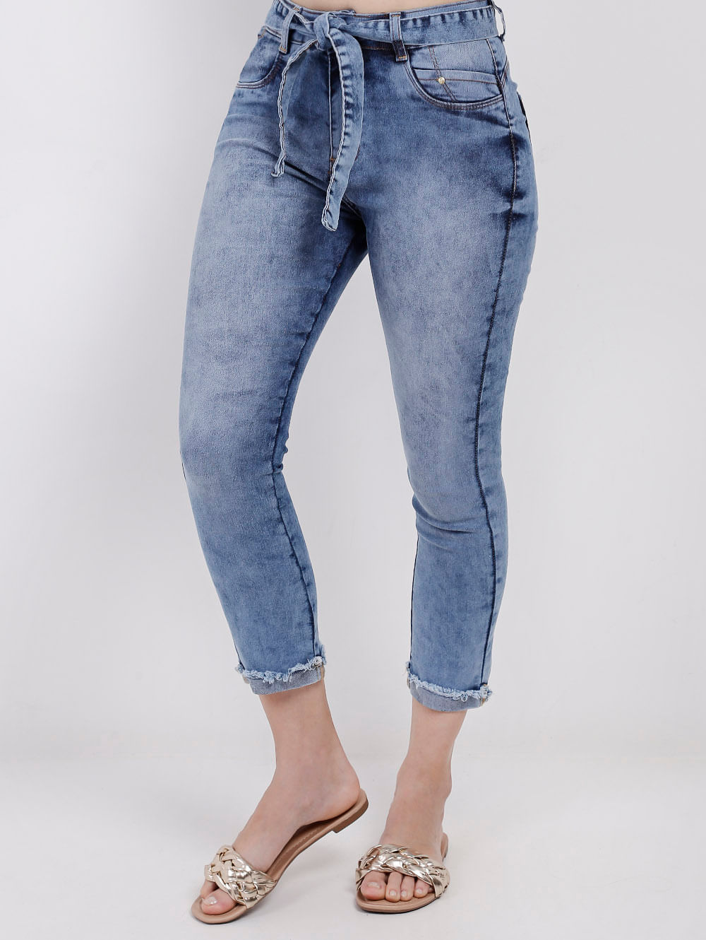 calça capri jeans