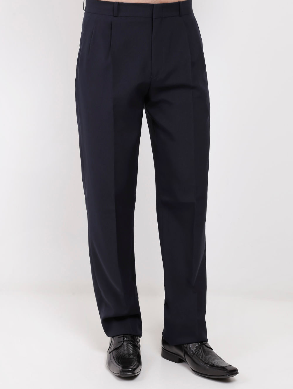 calça social slim masculina azul marinho