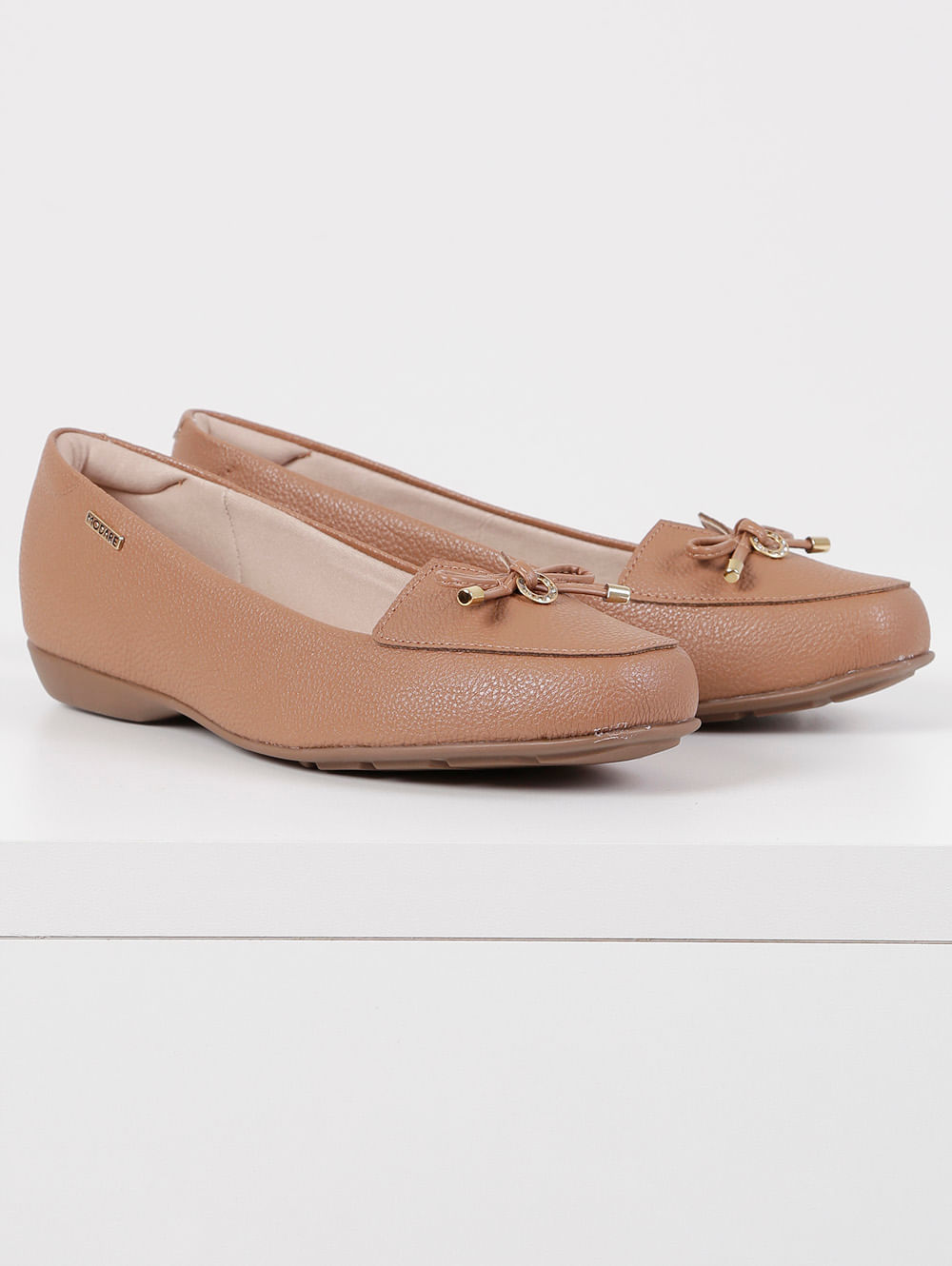 mocassim feminino caramelo
