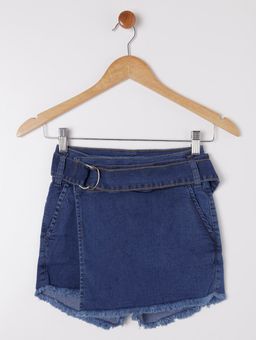 short saia infantil jeans