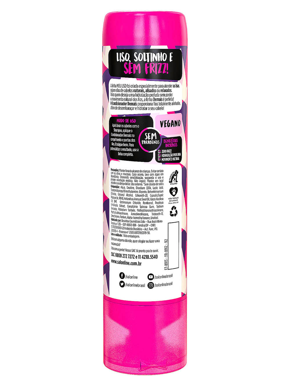 Condicionador Meu Liso Salon Line Lojas Pompeia