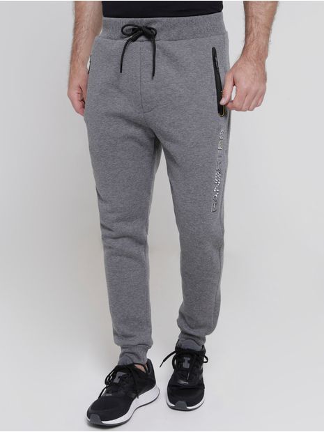 Calça Jogger Moletom Gangster Masculina Cinza P Menor preço em Calça Jogger Moletom Gangster Masculina Cinza P