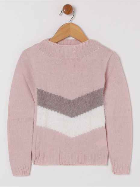 Blusa Tricot Infantil Para Menina - Rose 4 Menor preço em Blusa Tricot Infantil Para Menina - Rose 4