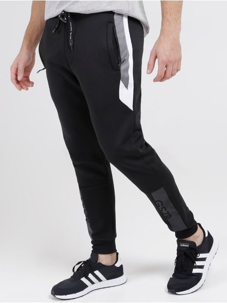 Calça Jogger Moletom Gangster Masculina Preto P Menor preço em Calça Jogger Moletom Gangster Masculina Preto P