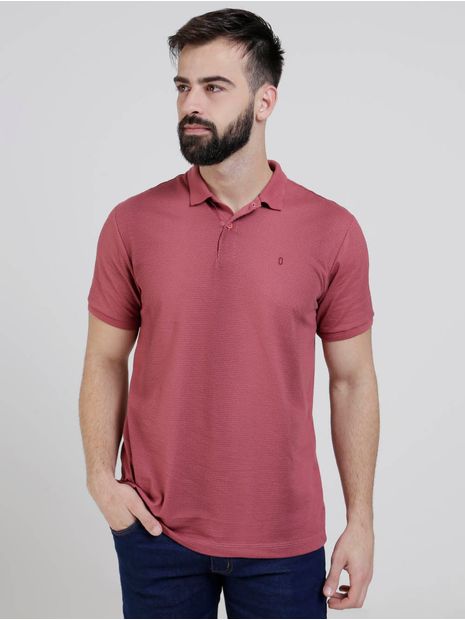 Polo-Manga-Curta-Masculina-Bordo